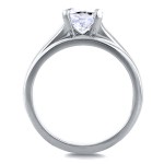White Gold 1 1/10ct Cushion Moissanite Classic Solitaire Bridal Set - Handcrafted By Name My Rings™