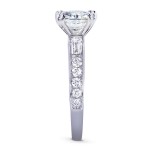 White Gold 1 1/2ct TDW Cushion Diamond Engagement Ring - Handcrafted By Name My Rings™