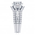 White Gold 1 3/4ct TDW Diamond Bridal Ring Set - Handcrafted By Name My Rings™
