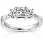 White Gold 1ct TDW Diamond Engagement Ring - Handcrafted By Name My Rings™