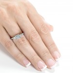White Gold 3/8ct TDW Diamond Engagement Ring - Handcrafted By Name My Rings™