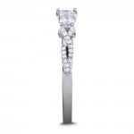 White Gold 4/5ct TDW Princess-cut Diamond Engagement Ring - Handcrafted By Name My Rings™