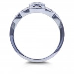 White Gold 5/8ct TDW Diamond Vintage Engagement Ring - Handcrafted By Name My Rings™