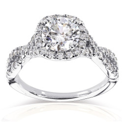 White Gold Certified 1 1/2ct TDW Diamond Eco-Friendly Lab Grown Diamond Criss - Handcrafted By Name My Rings™