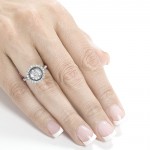 White Gold Certified 1 1/3ct Diamond Eco-Friendly Lab Grown Diamond Blooming Flower Ring - Handcrafted By Name My Rings™