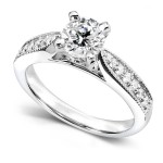 White Gold Certified 1 1/6ct TDW Diamond Eco-Friendly Lab Grown Diamond Antiq - Handcrafted By Name My Rings™