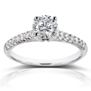 White Gold Certified 1 1/6ct TDW Diamond Eco-Friendly Lab Grown Diamond Engag - Handcrafted By Name My Rings™