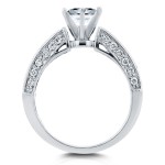 White Gold Certified 1 4/5ct TDW Round Diamond Engagement Ring - Handcrafted By Name My Rings™