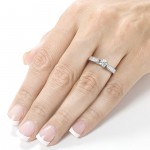 White Gold Certified 3/4ct TDW Diamond Eco-Friendly Lab Grown Diamond Antique - Handcrafted By Name My Rings™