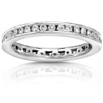 White or Gold 1/2ct TDW Round Diamond Wedding Band - Handcrafted By Name My Rings™