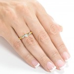 Gold 1/4ct TDW Diamond Engagement Ring - Handcrafted By Name My Rings™