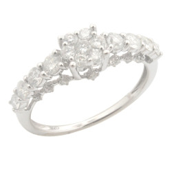 Attractive 0.81ct Round Brilliant Cut Real Natural Diamond Designer Engagement Ring - Handcrafted By Name My Rings™