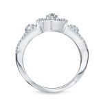 1/4ct TDW Cluster Diamond Bridal Ring Set - Handcrafted By Name My Rings™