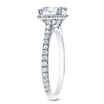 Gold 1 1/2ct TDW Certified Asscher-Cut Diamond Halo Engagement Ring - Handcrafted By Name My Rings™