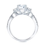 Gold 1 1/2ct TDW Certified Diamond Three-Stone Ring - Handcrafted By Name My Rings™