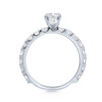 Gold 1 1/2ct TDW Cushion Diamond Engagement Ring - Handcrafted By Name My Rings™