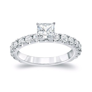 Gold 1 1/2ct TDW Princess-cut Diamond Engagement Ring - Handcrafted By Name My Rings™