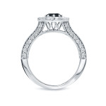 Gold 1 3/4ct TDW Black and White Diamond Engagement Ring - Handcrafted By Name My Rings™