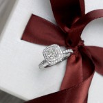 Gold 1 3/4ct TDW Certified Cushion-cut Diamond Double Halo Engagement Ring - Handcrafted By Name My Rings™