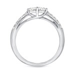Gold 1/2ct TDW 2-Stone Round Cut Diamond Engagement Ring - Handcrafted By Name My Rings™