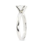 Gold 1/2ct TDW Certified Princess Diamond Solitaire Ring - Handcrafted By Name My Rings™