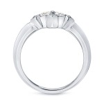 Gold 1/4ct TDW 2-Stone Round Cut Diamond Engagement Ring - Handcrafted By Name My Rings™
