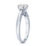 Gold 1/4ct TDW Round-cut Diamond 6-prong Solitaire Engagement Ring - Handcrafted By Name My Rings™