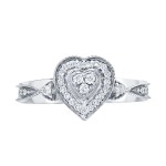 Gold 1/5ct TDW Halo Diamond Engagement Ring - Handcrafted By Name My Rings™