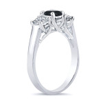 Gold 1ct TDW 3 Stone Diamond Engagement Ring - Handcrafted By Name My Rings™
