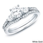 Gold 1ct TDW Certified Diamond Bridal Set - Handcrafted By Name My Rings™