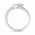 Gold 1ct TDW Round Cut Diamond 2-Stone Engagement Ring - Handcrafted By Name My Rings™