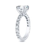 Gold 2 1/2ct TDW Certified Cushion Cut Diamond Engagement Ring - Handcrafted By Name My Rings™