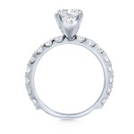 Gold 2 1/2ct TDW Certified Cushion Diamond Engagement Ring - Handcrafted By Name My Rings™