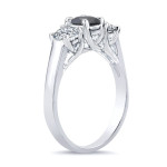 Gold 2ct TDW 3 Stone Diamond Engagement Ring - Handcrafted By Name My Rings™