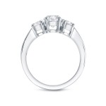 Gold 2ct TDW Certified 3-stone Diamond Ring - Handcrafted By Name My Rings™