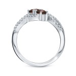 Gold 3/4ct TDW 2-Stone Brown Diamond Engagement Ring - Handcrafted By Name My Rings™