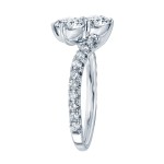Gold 3/4ct TDW 2-Stones Round Cut Diamond Ring - Handcrafted By Name My Rings™