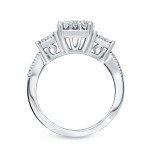 Gold 3/5ct TDW Cluster Diamond Engagement Ring - Handcrafted By Name My Rings™