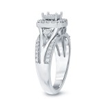 Gold 3/5ct TDW Round Diamond Engagement Ring - Handcrafted By Name My Rings™
