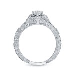 Gold 4/5ct TDW Marquise Diamond Halo Engagement Ring - Handcrafted By Name My Rings™