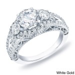 Gold Certified 2ct TDW Vintage Inspired Diamond Engagement Ring - Handcrafted By Name My Rings™