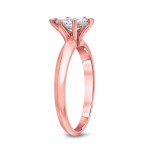 Rose Gold 1/2ct TDW Diamond Marquise Engagement Ring - Handcrafted By Name My Rings™