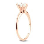 Rose Gold 1ct TDW Marquise Diamond Engagement Ring - Handcrafted By Name My Rings™