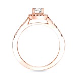Rose Gold 3/4ct TDW Princess Diamond Bridal Ring Set - Handcrafted By Name My Rings™