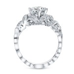 White Gold 1 1/2ct Round Diamond Engagement - Handcrafted By Name My Rings™