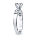 White Gold 1 1/2ct TDW Round Diamond Five-Stone Engagement Ring - Handcrafted By Name My Rings™
