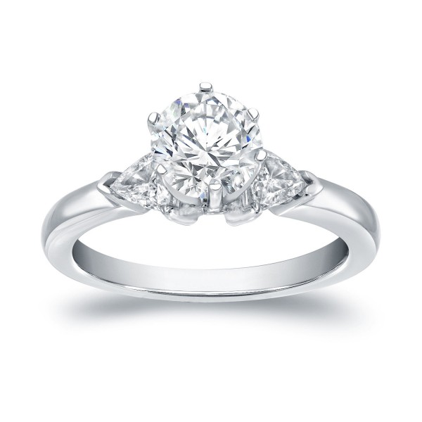 White Gold 1 1/3 ct TDW 3-stone Diamond Engagement Ring - Handcrafted By Name My Rings™