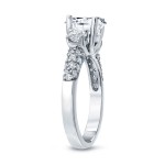 White Gold 1 3/4ct TDW Certified Round Diamond Engagement Ring - Handcrafted By Name My Rings™