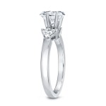 White Gold 1ct TDW 3-Stone Diamond Engagement Ring - Handcrafted By Name My Rings™