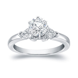 White Gold 1ct TDW 3-Stone Diamond Engagement Ring - Handcrafted By Name My Rings™